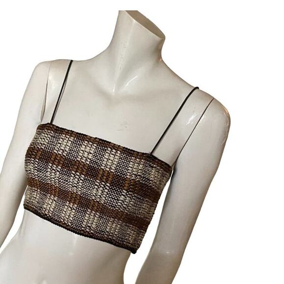 Urban Outfitters crop top plaid‎ bandeau - Picture 2 of 5